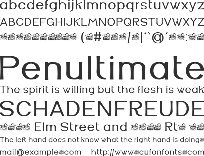 Madeni Personal Use font preview