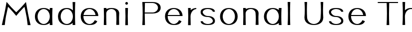 Madeni Personal Use Thin font