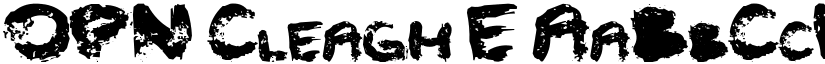 OPN Cleagh E font