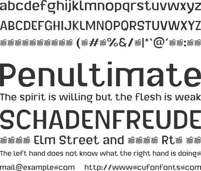 Lancar Personal Use font preview