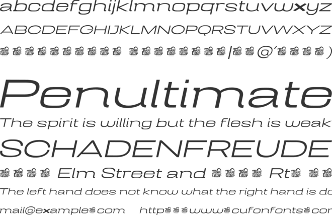 Mugio Personal Use font preview