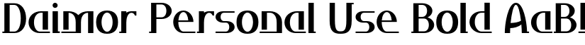Daimor Personal Use Bold font