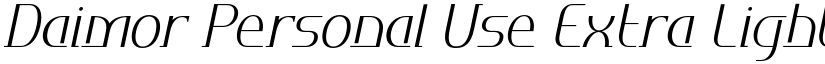 Daimor Personal Use font download