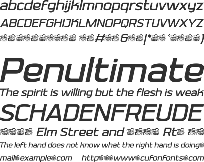 SHARUNG Personal use font preview