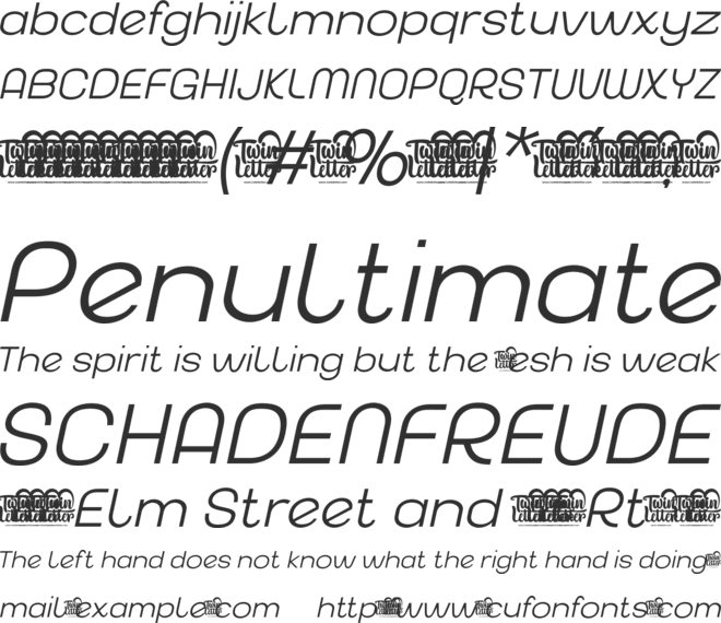 Akuina Personal use font preview