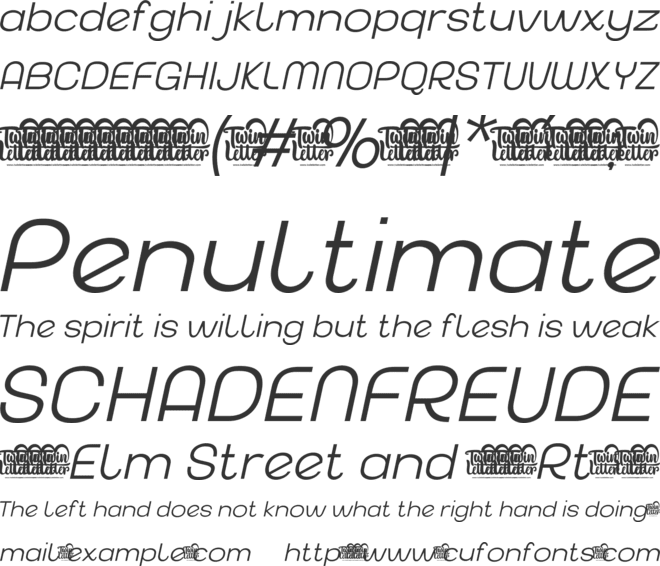 Akuina Personal use font preview