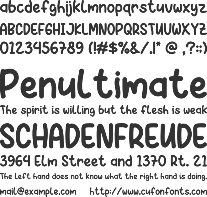 Melon Honey font preview