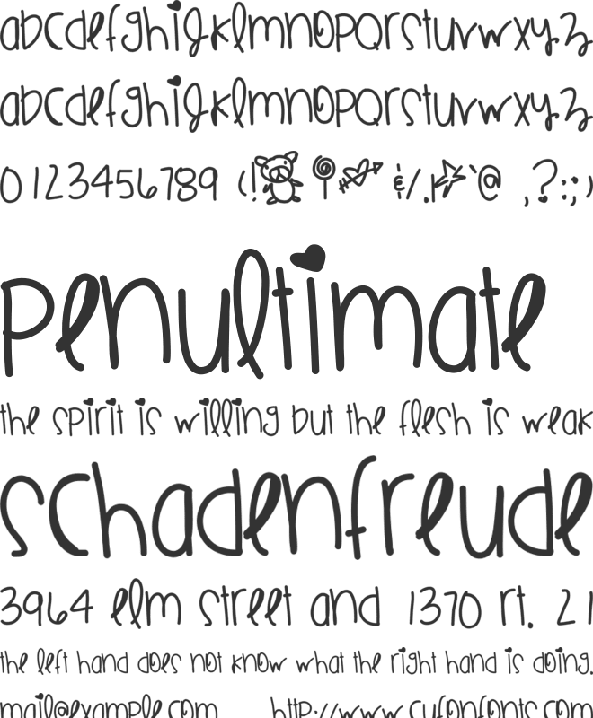 JumboRings font preview
