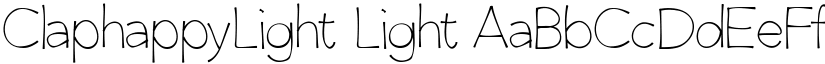 ClaphappyLight font download