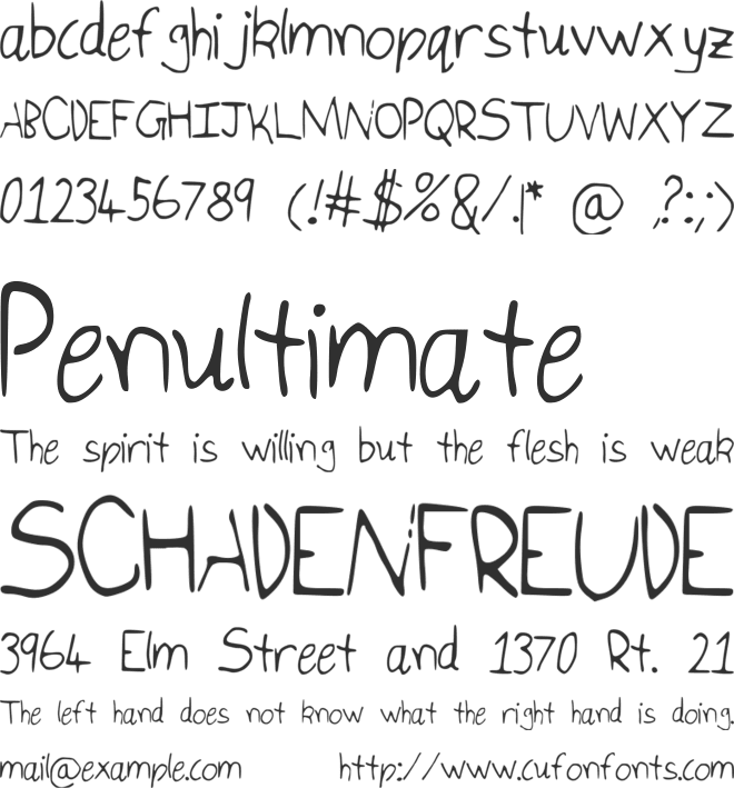 IsukaLetters font preview