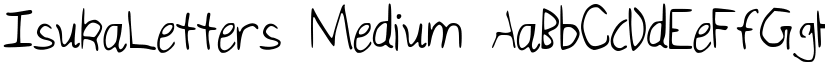 IsukaLetters Medium font