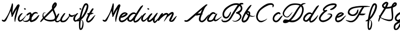 MixSwift Medium font