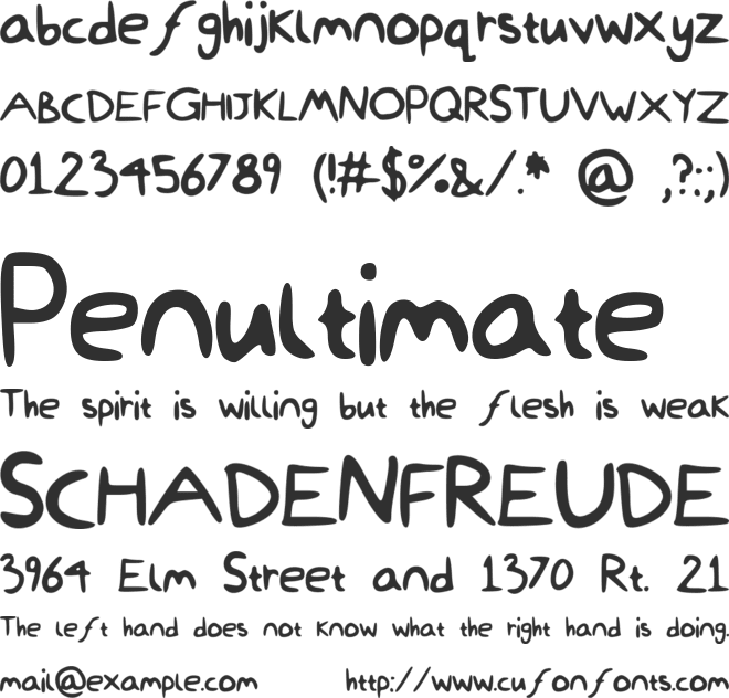 Dami_Was_Here font preview