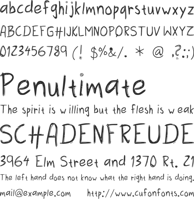 Amazing Bro font preview