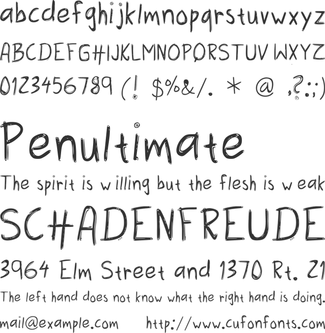 Amazing Bro font preview