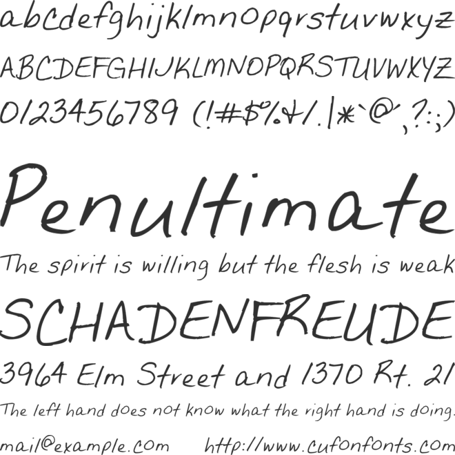 The Betty Font font preview