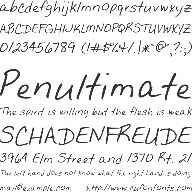 The Betty Font font preview