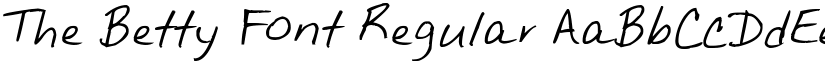 The Betty Font Regular font