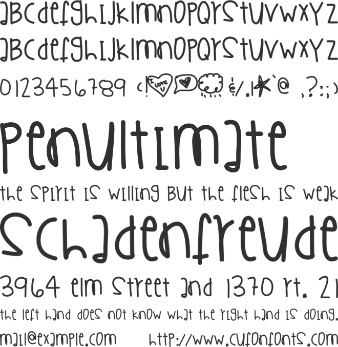 GhettoSymphony font preview