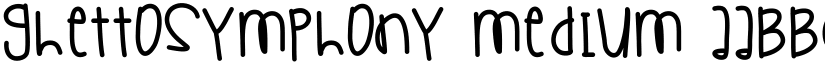 GhettoSymphony Medium font