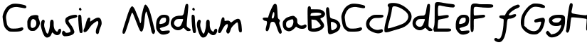 Cousin Medium font