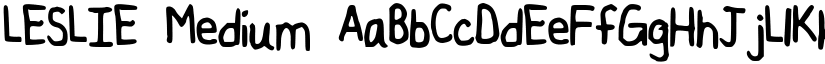LESLIE Medium font