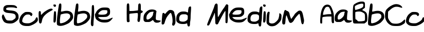 Scribble_Hand Medium font