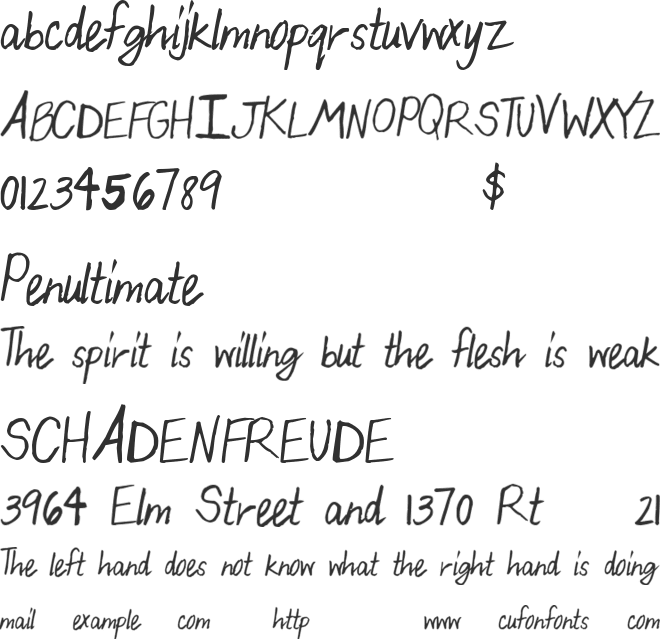 BeautifulThangs font preview