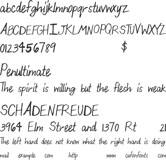 BeautifulThangs font preview