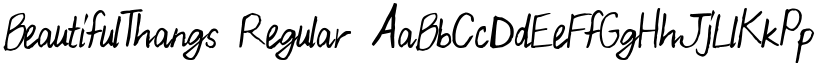 BeautifulThangs Regular font
