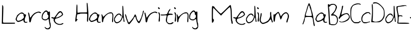 Large_Handwriting Medium font