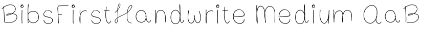 BibsFirstHandwrite font download