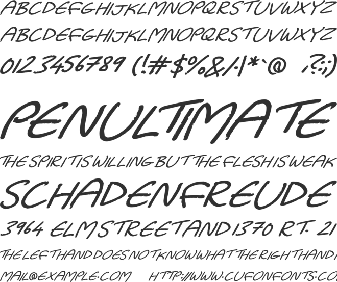 Dadiomouse font preview