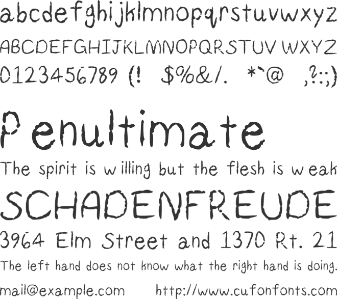 REAPER font preview