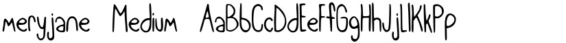 meryjane Medium font