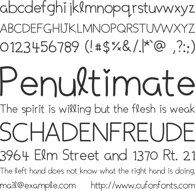 DPElionora font preview