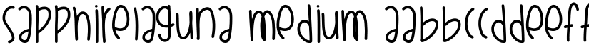 SapphireLaguna Medium font