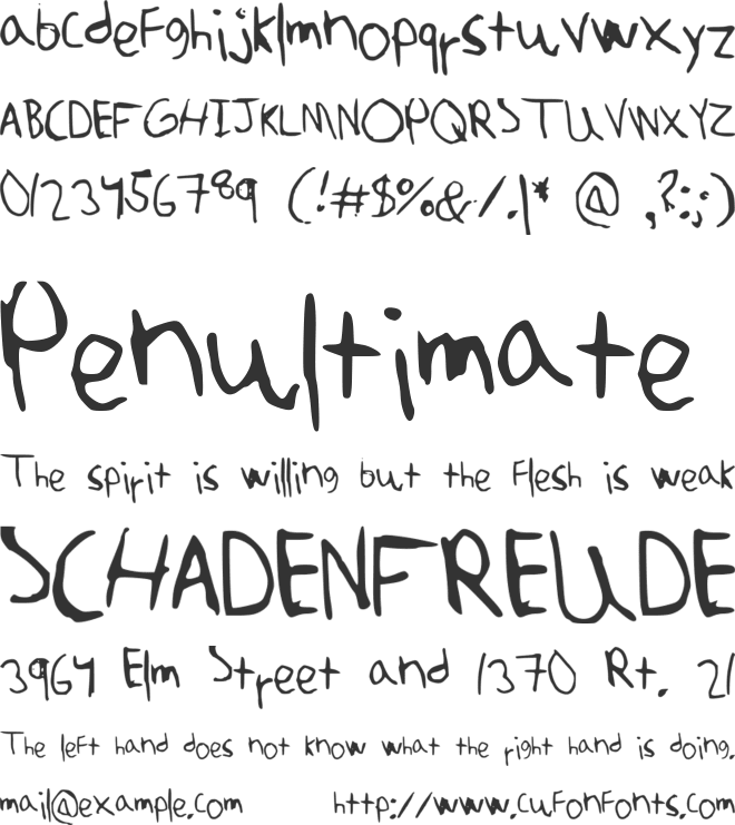 amuninokia font preview