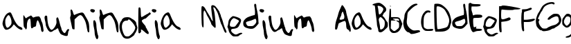 amuninokia Medium font