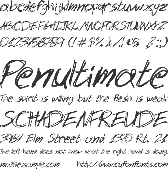 Slantorama font preview