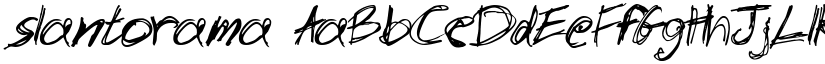 slantorama font