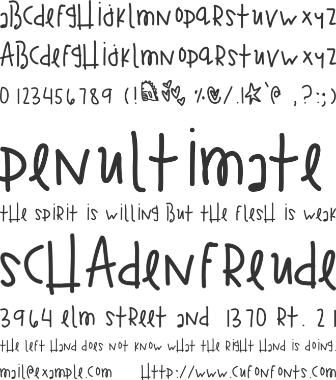 TragicKingdom font preview
