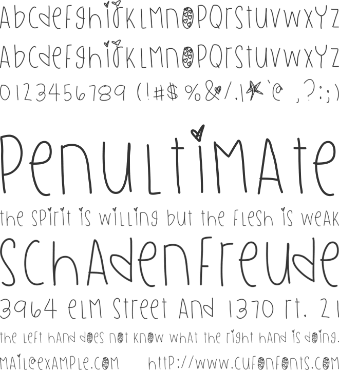 GoodNeighbor font preview