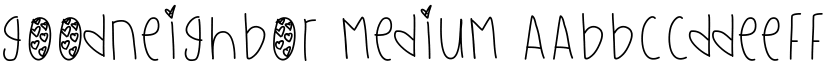 GoodNeighbor Medium font