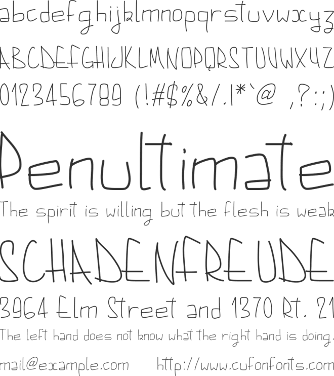 PWAugust font preview