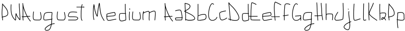 PWAugust Medium font