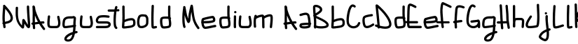 PWAugustbold Medium font