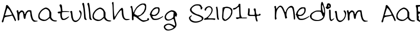 AmatullahReg_S2014 font download