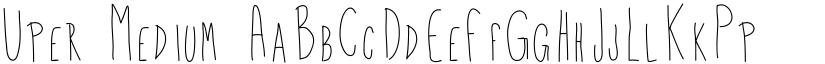 Uper Medium font