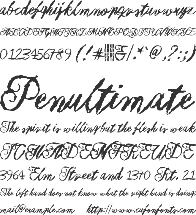 Muurahaiskarhu font preview